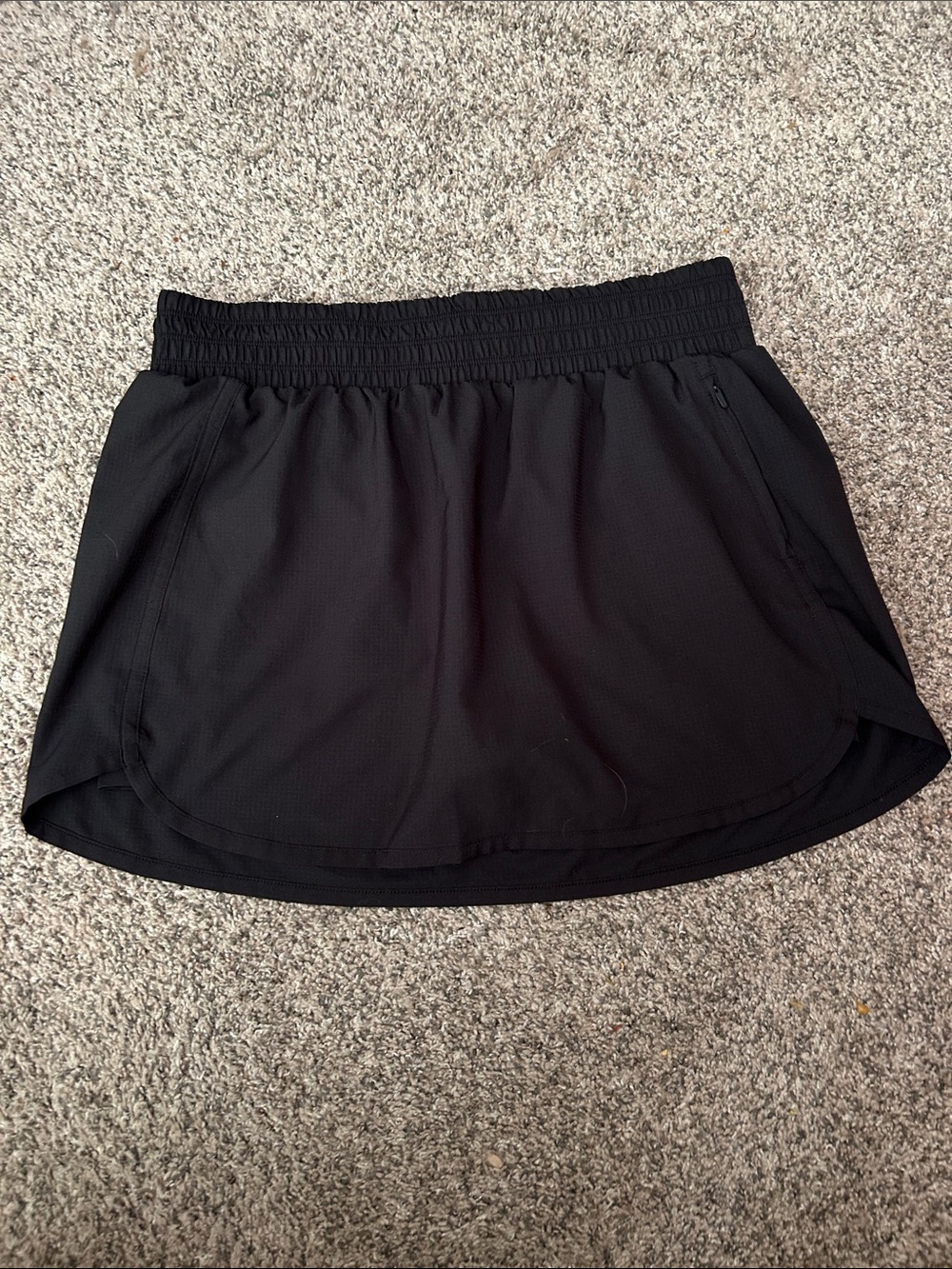 Prana Black Performance Skort with Built-In Shorts, waist 30-34